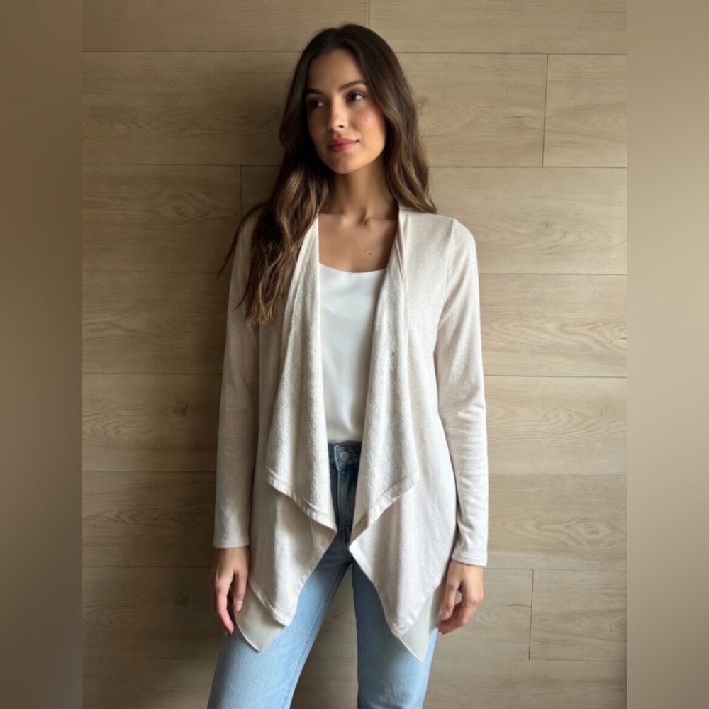 5/48 Brand  Beige Women’s Cardigan, Size Medium